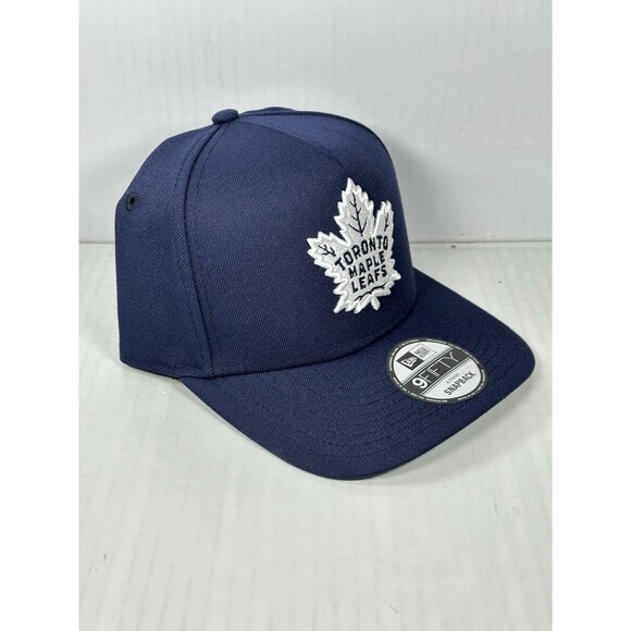 New Era Toronto Maple Leafs All Day Hat 9FIFTY A-Frame SnapBack Blue NHL Cap NWT - Picture 2 of 5